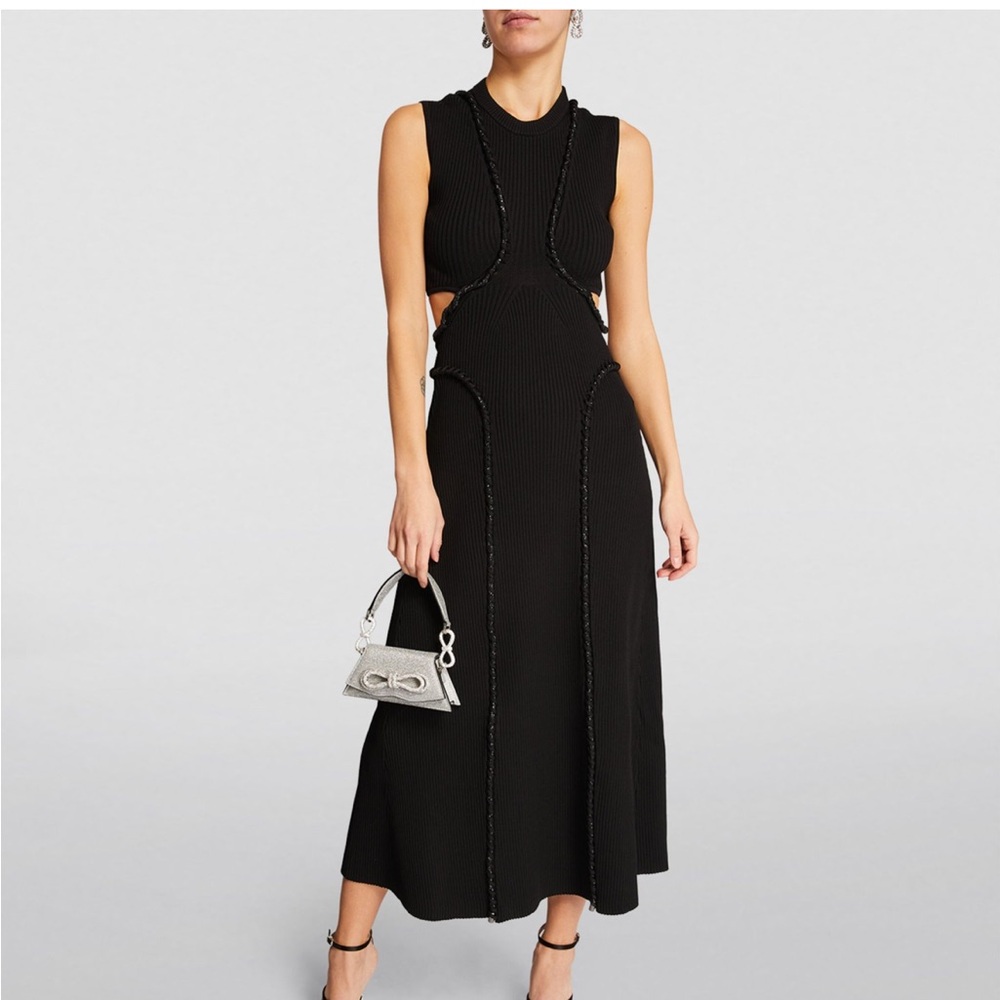 AJE Arp Cut-Out Midi Dress
